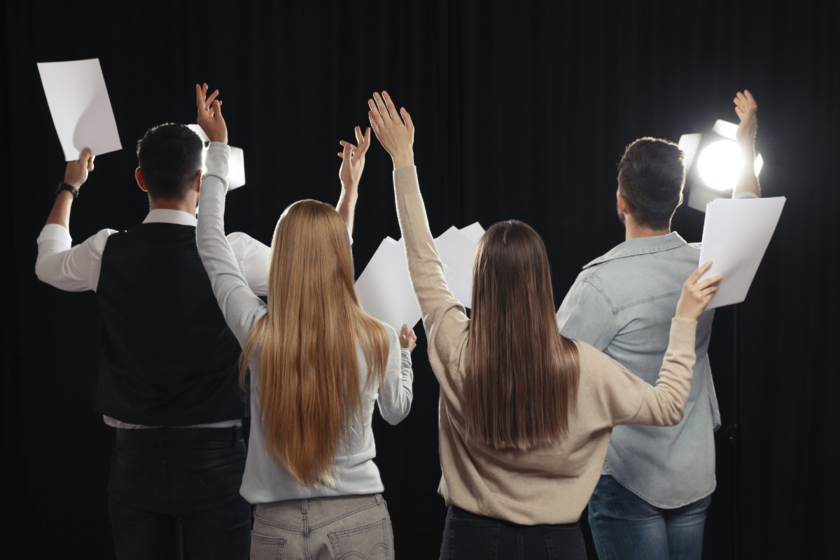 Remain focused and positive for your audition