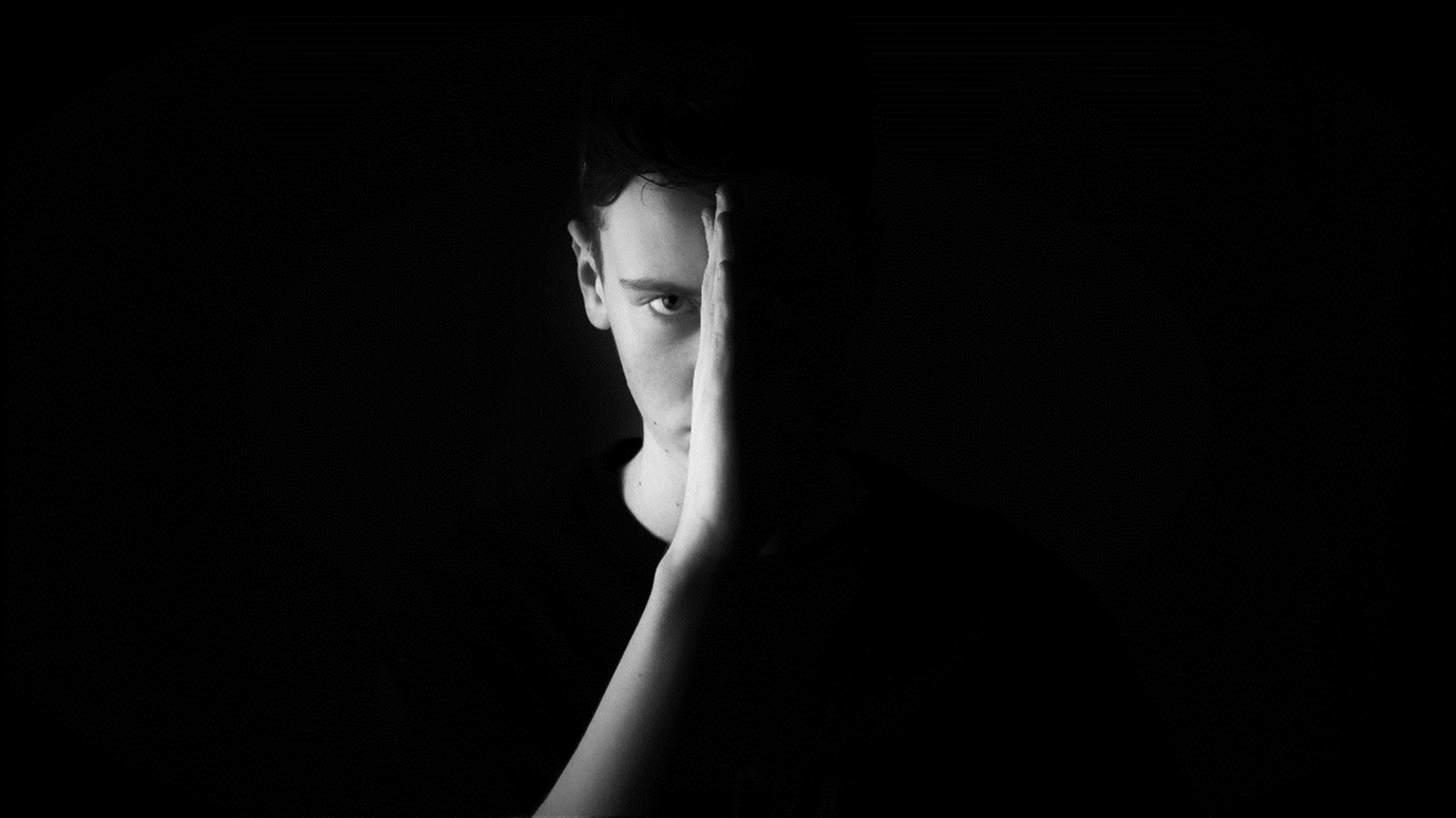 Black and White Split Image