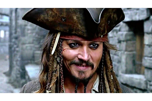 Johnny Depp in Pirates of the Caribbean