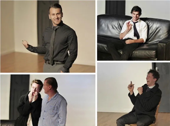 Actors pulse grid of images with actors