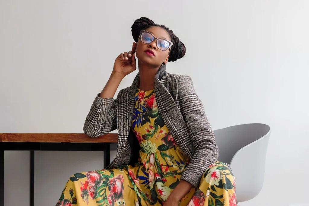 Woman Wearing Classy Clothing