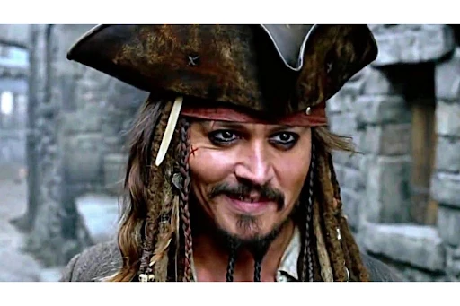 Johnny Depp in Pirates of the Caribbean